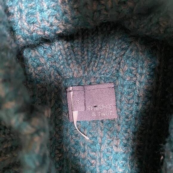 Sparkle & Fade UO Blue Cage Back Knitted Sweater Small - Picture 5 of 9